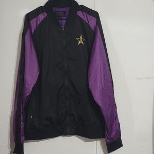 Jeffree Star Black and Purple Varsity Jacket